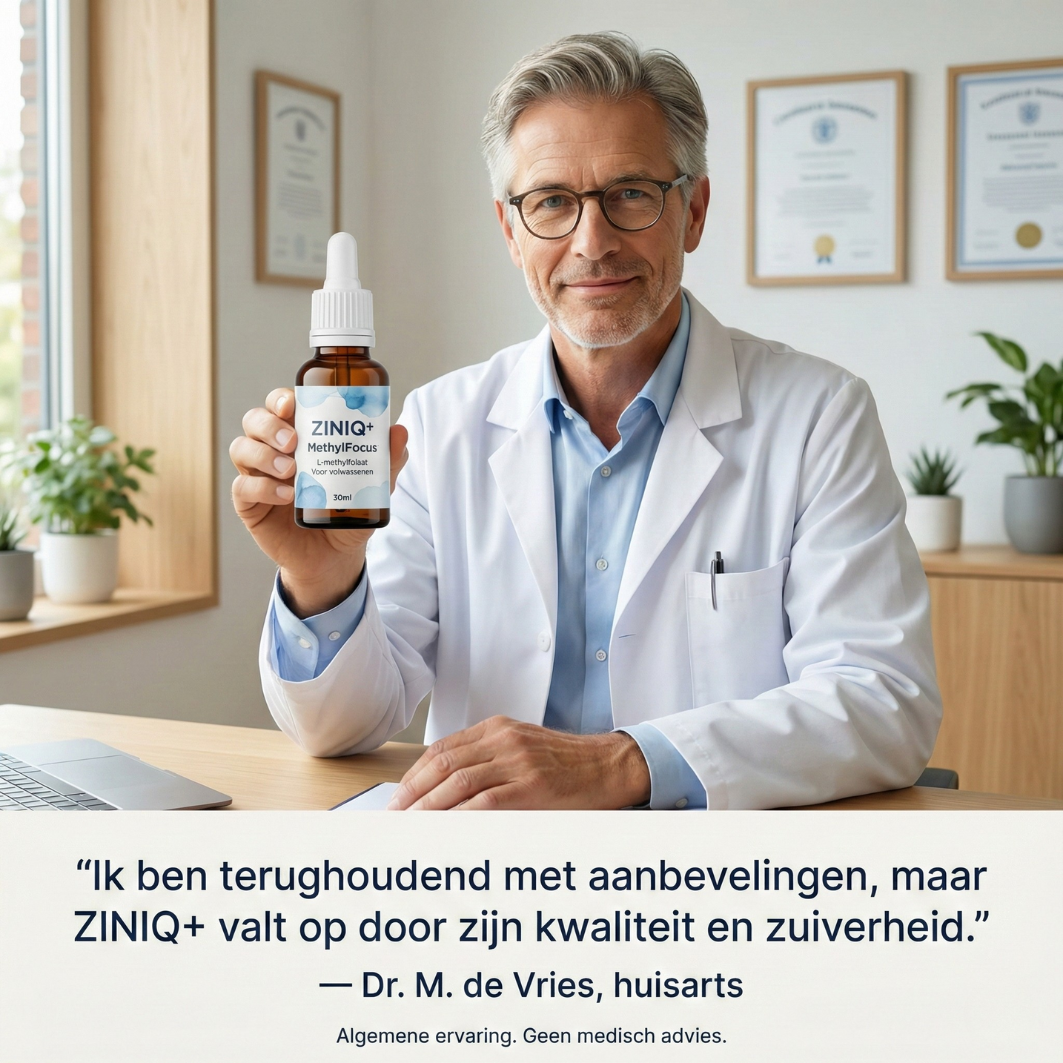 ZINIQ+ MethylFocus Adults | Activated folate for calm, focus, and mental resilience