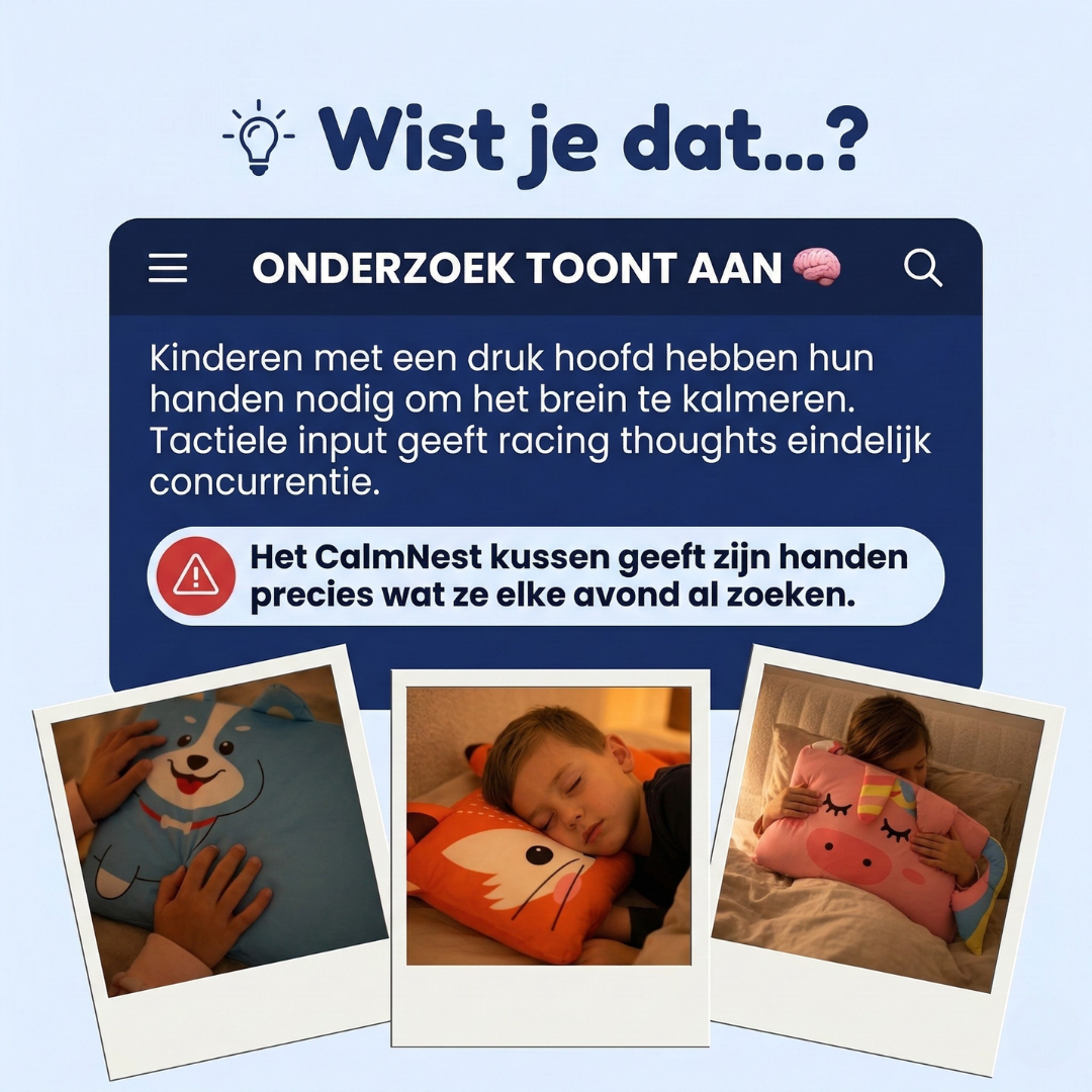 ZINIQ™ CalmNest Pillow - For children who can't switch off their heads.