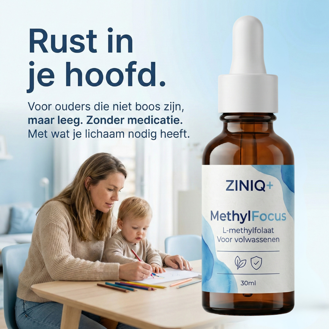 ZINIQ+ MethylFocus Adults | Activated folate for calm, focus, and mental resilience