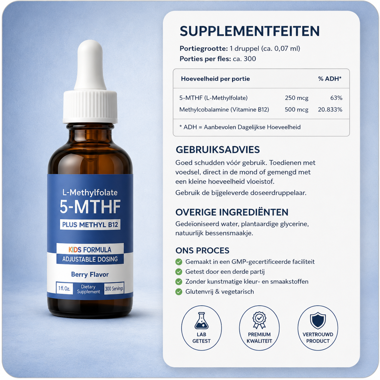 ZINIQ™ KIDS L-Methylfolate | More peace. More focus, and a child who feels good about themselves again.