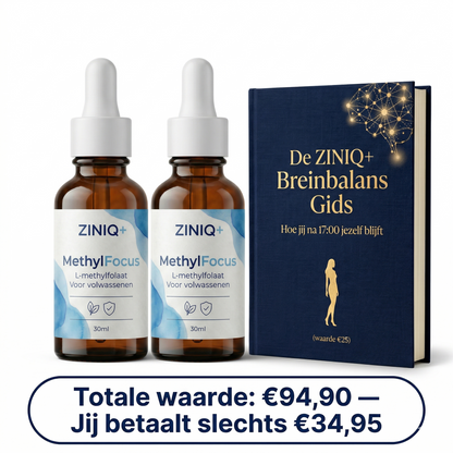 ZINIQ+ MethylFocus Adults | Activated folate for calm, focus, and mental resilience