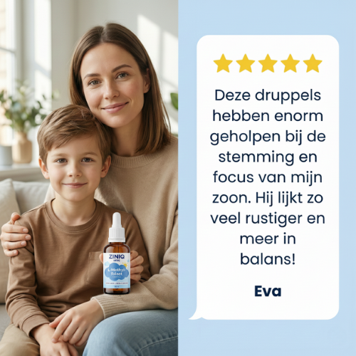 ZINIQ Kids L-Methylfolate | Peace of mind after school — without medication. And a child who feels good about themselves again.