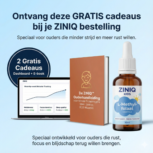 ZINIQ Kids L-Methylfolate | Peace of mind after school — without medication. And a child who feels good about themselves again.