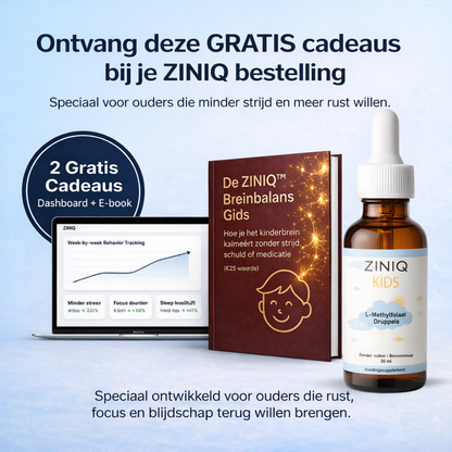 ZINIQ™ KIDS L-Methylfolate | More peace. More focus, and a child who feels good about themselves again.