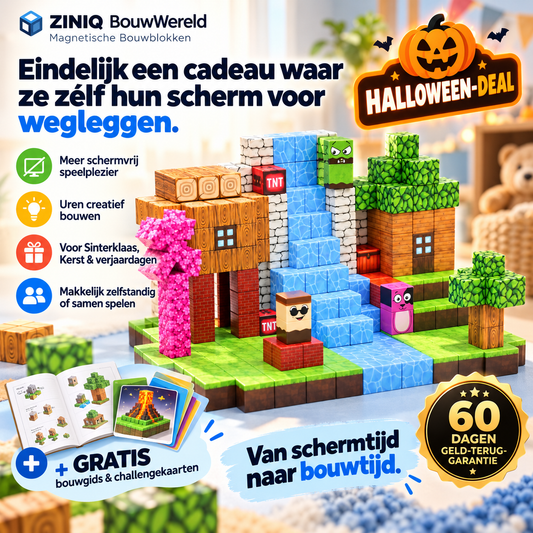 ZINIQ BouwWereld — Magnetische Minecraft Bouwblokken