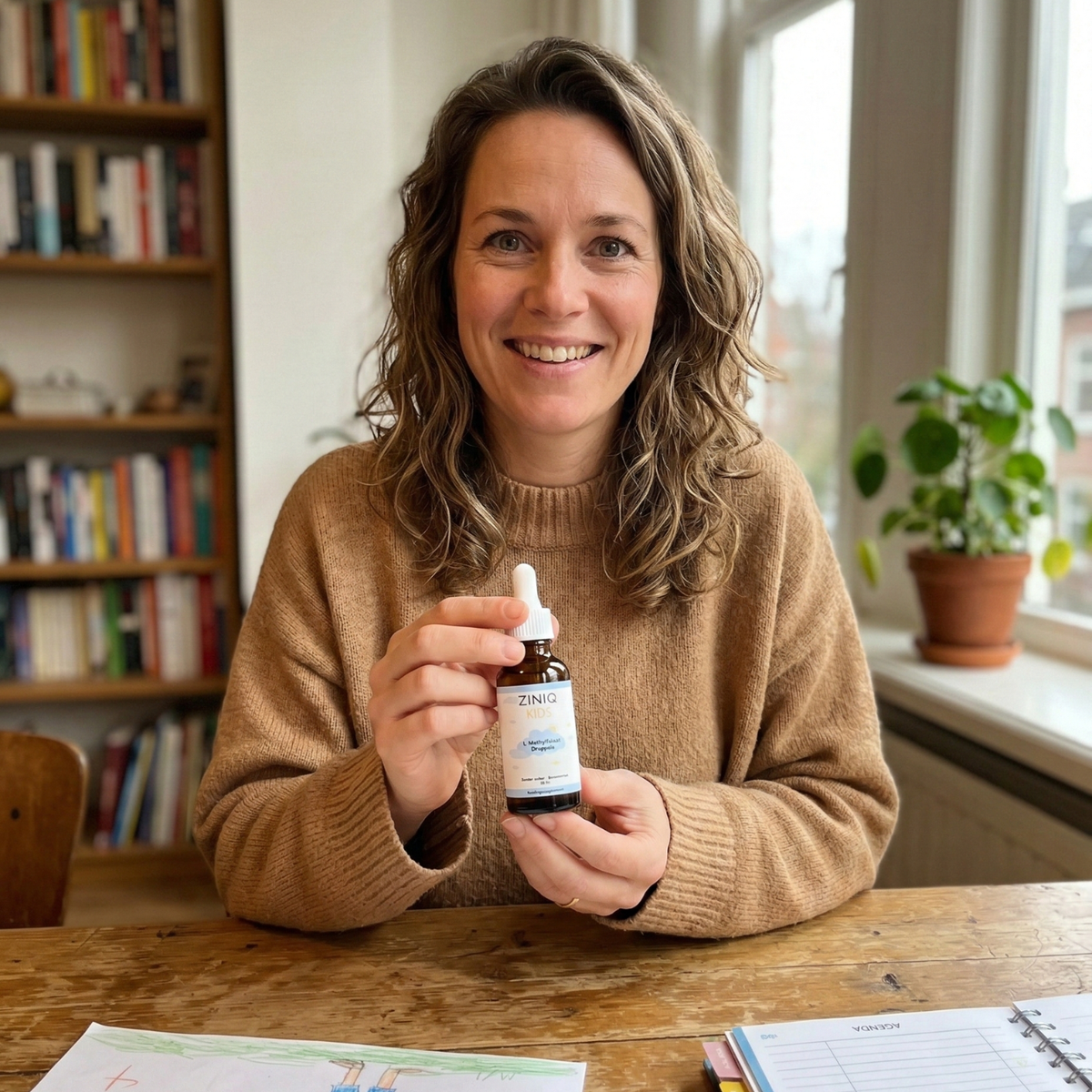 ZINIQ™ KIDS L-Methylfolaat | Meer rust. Meer focus en een kind dat zich weer goed voelt in zijn eigen hoofd.
